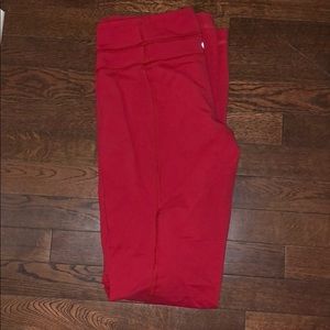Lulu Red Flare Yoga Pants